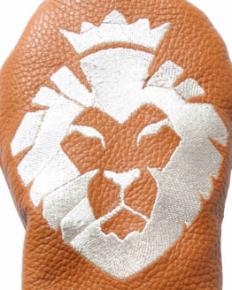 Headcover Holz Löwe Braun Motiv